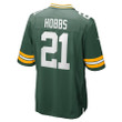 Nate Hobbs 21 Green Bay Packers Team Game Men Jersey - Green