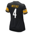 DK Metcalf 4 Pittsburgh Steelers Women's Team Game Jersey - Black