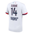 Désiré Doué 14 Paris Saint-Germain 2024/25 Away Men Jersey - White