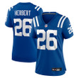 Khalil Herbert 26 Indianapolis Colts Women's Team Game Jersey - Royal