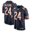 Nick McCloud 24 Chicago Bears Team Game Men Jersey - Navy