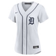 Matt Vierling 8 Detroit Tigers Home Women Jersey - White