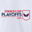 Washington Capitals 2025 Stanley Cup Playoffs Logo T-Shirt - White