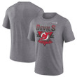 New Jersey Devils 2025 Stanley Cup Playoffs Crossbar Tri-Blend T-Shirt - Heather Charcoal