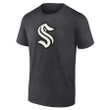 Seattle Kraken Custom Name & Number Monochrome T-Shirt - Charcoal