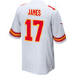 Richie James 17 Kansas City Chiefs Super Bowl LVIII Champions 4X Game Men Jersey - White