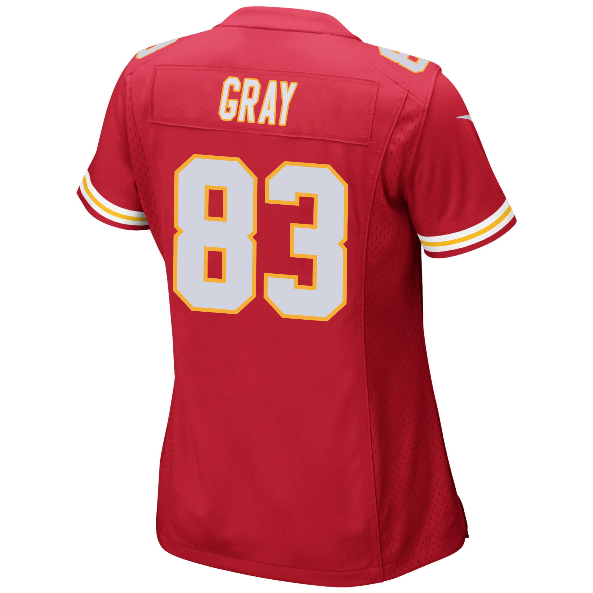 Noah Gray 83 Kansas City Chiefs Super Bowl LVIII Champions 4X Game Women Jersey - Red