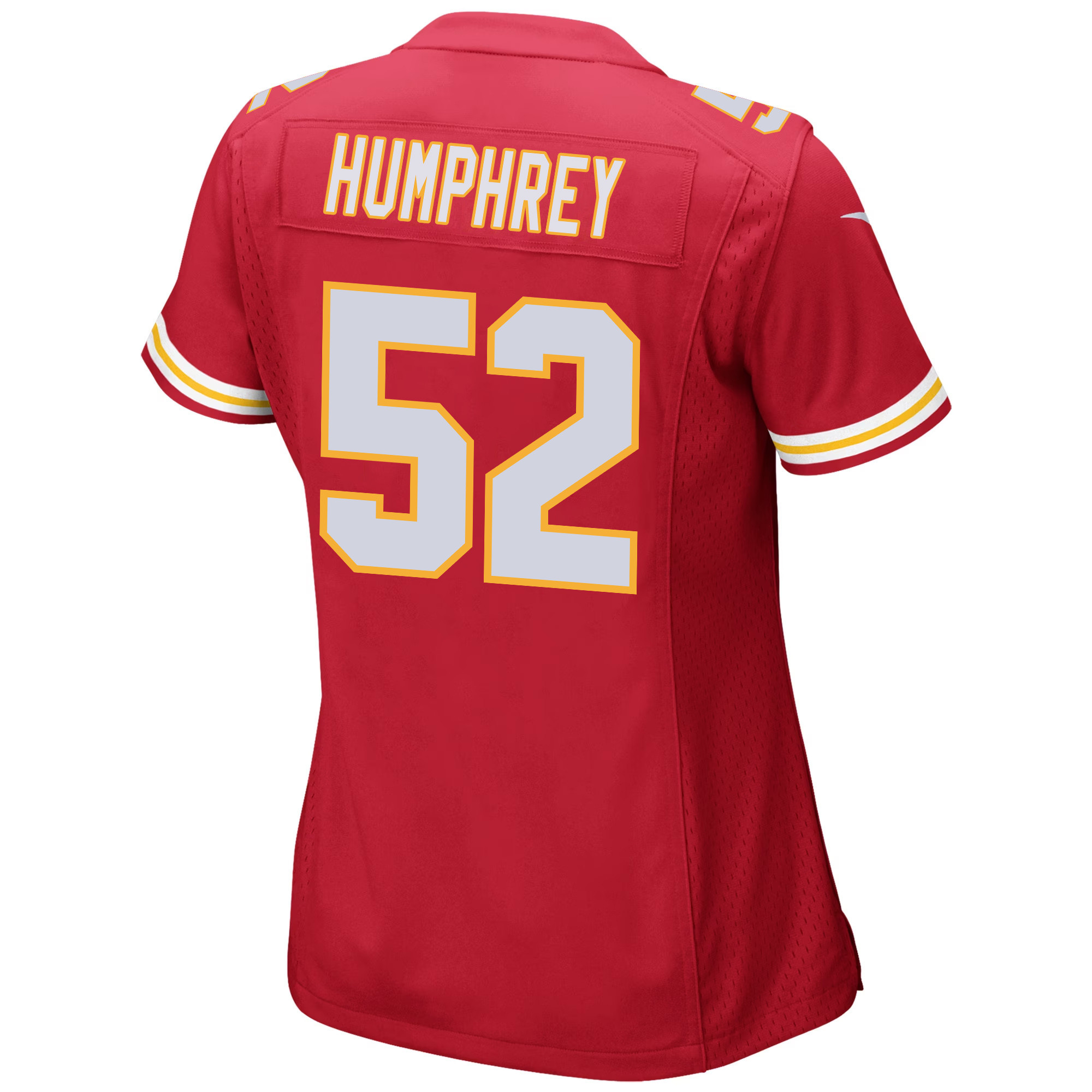 Creed Humphrey 52 Kansas City Chiefs Super Bowl LVIII Champions 4X Game Women Jersey - Red