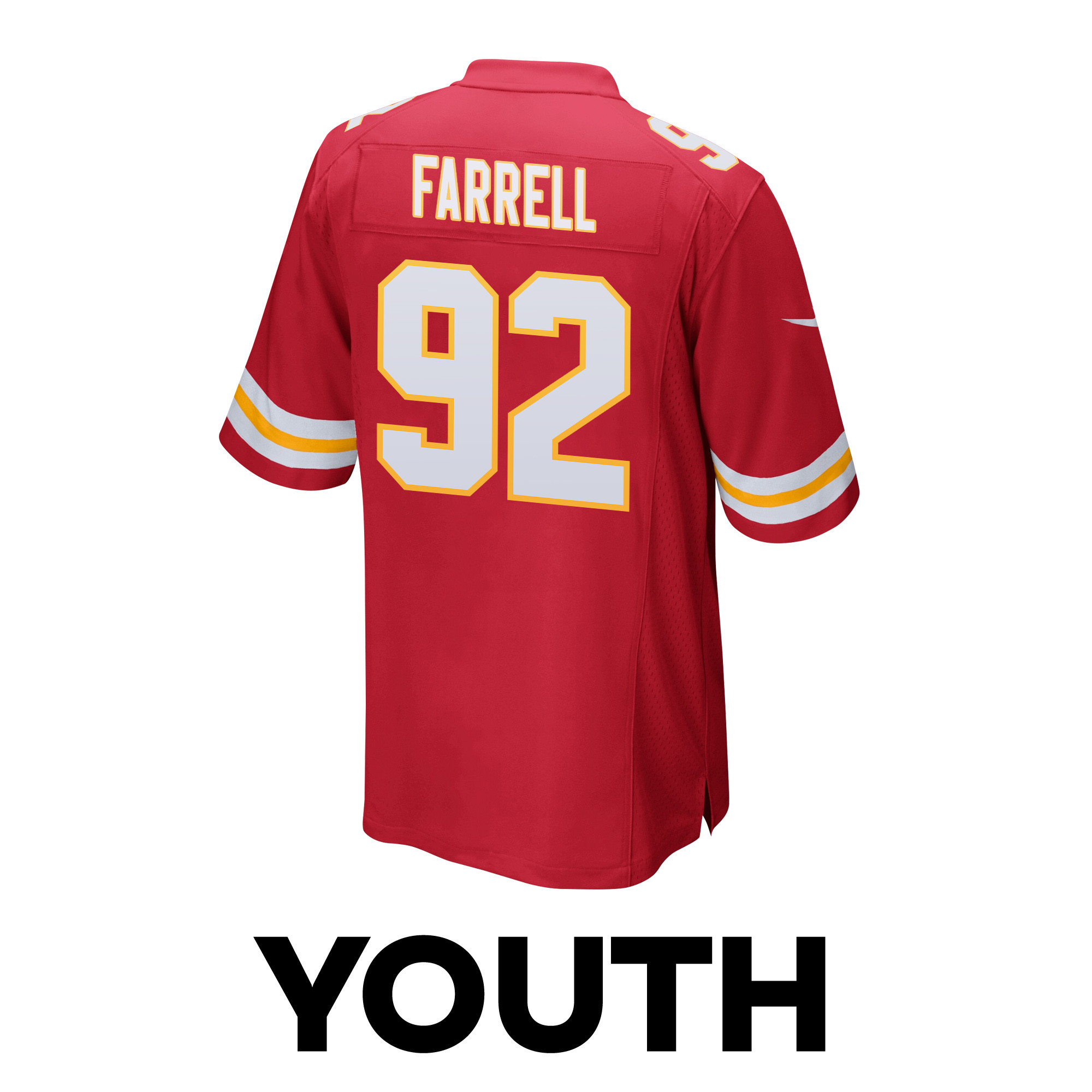 Neil Farrell 92 Kansas City Chiefs Super Bowl LVIII Champions 4X Game YOUTH Jersey - Red