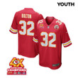 Nick Bolton 32 Kansas City Chiefs Super Bowl LVIII Champions 4X Game YOUTH Jersey - Red