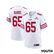 Aaron Banks 65 San Francisco 49ers 2024 Divisional Patch Game YOUTH Jersey - White