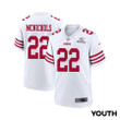 Jeremy McNichols 22 San Francisco 49ers 2024 Divisional Patch Game YOUTH Jersey - White
