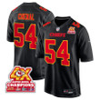 Leo Chenal 54 Kansas City Chiefs Super Bowl LVIII Champions 4X Fashion Game Men Jersey - Carbon Black