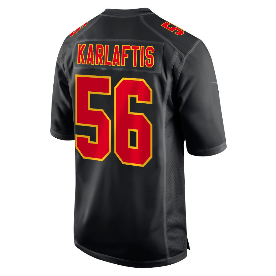 George Karlaftis 56 Kansas City Chiefs Super Bowl LVIII Champions 4X Fashion Game Men Jersey - Carbon Black