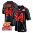 Cam Jones 44 Kansas City Chiefs Super Bowl LVIII Champions 4X Fashion Game Men Jersey - Carbon Black
