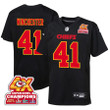 James Winchester 41 Kansas City Chiefs Super Bowl LVIII Champions 4X Fashion Game YOUTH Jersey - Carbon Black