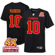 Isiah Pacheco 10 Kansas City Chiefs Super Bowl LVIII Champions 4X Fashion Game YOUTH Jersey - Carbon Black