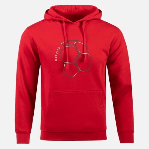 Morocco Game On Qatar World Cup 2022 Pullover Hoodie - Red