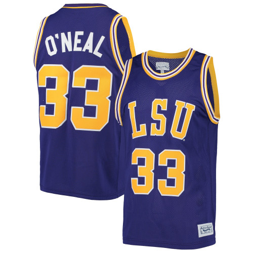 Shaquille O'Neal #33 LSU Tigers Retro Classic Basketball Men Jersey - Purple