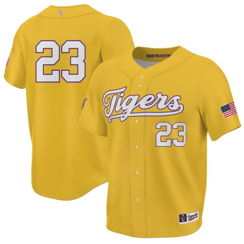 #23 LSU Tigers 2023 World Series Champions Jersey - Men Gold