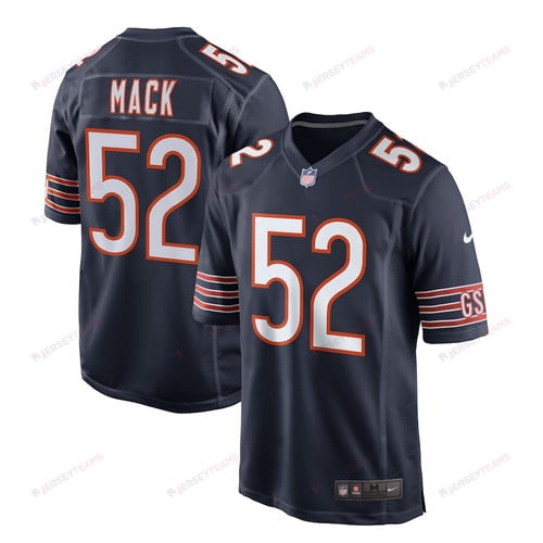 Khalil Mack 52 Chicago Bears Men Game Jersey - Navy