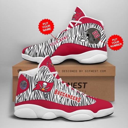 Tampa Bay Buccaneers Custom Name And Number Air Jordan 13 Shoes Sneakers