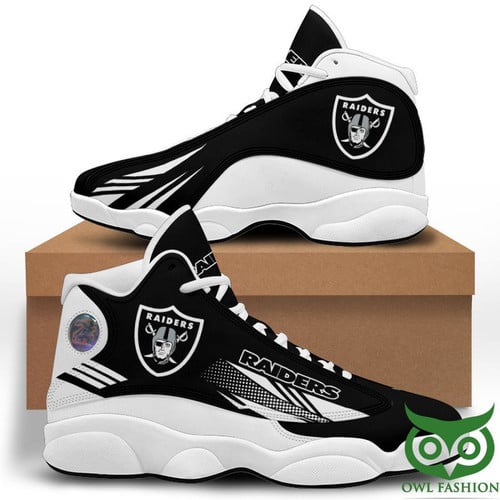 Oakland Raiders White Air Jordan 13 Shoes Printing Sneakers