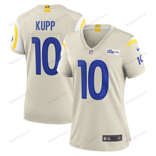 Cooper Kupp 10 Los Angeles Rams Women Game Jersey - Bone