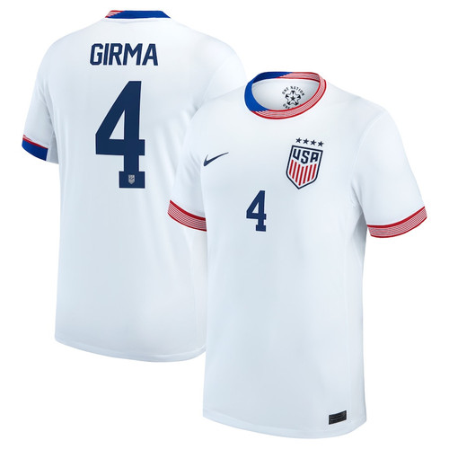 Naomi Girma 4 USWNT 2024 Home Men Jersey - White