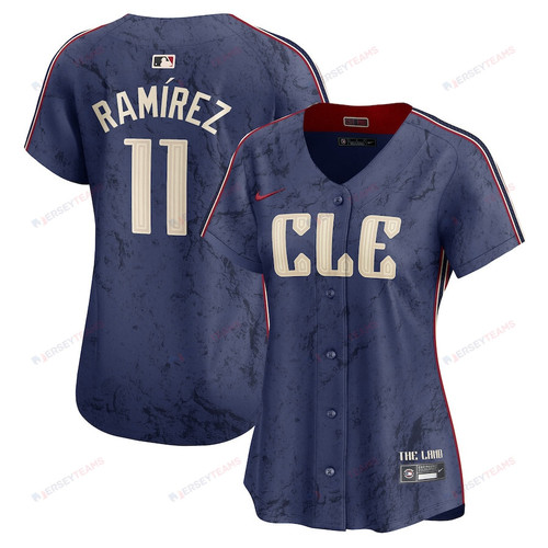 José Ramírez 11 Cleveland Guardians 2024 City Connect Limited Women Jersey - Navy