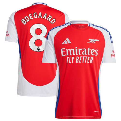Martin Ødegaard 8 Arsenal 2024/25 Home Men Jersey - Red