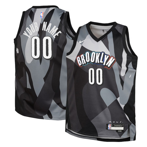 Brooklyn Nets 2024/25 Swingman Custom YOUTH Jersey - City Edition - Gray