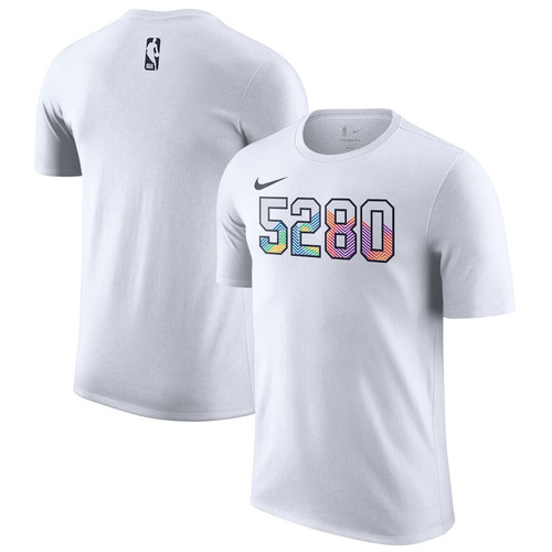 Denver Nuggets 2024/25 City Edition Logo T-Shirt - White