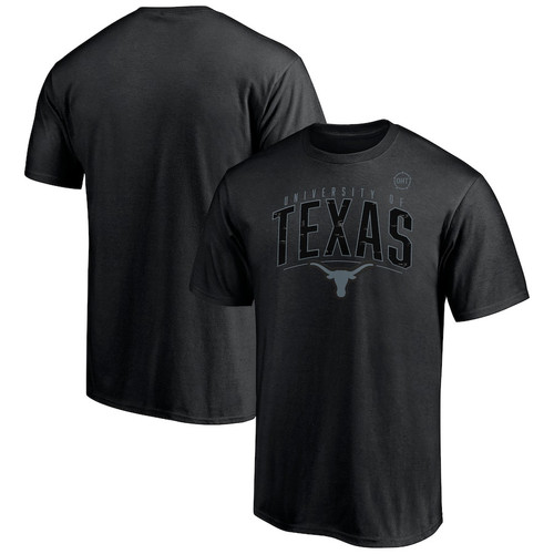 Texas Longhorns Flag T-Shirt - Black