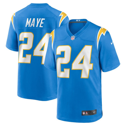 Marcus Maye 24 Los Angeles Chargers Team Game Men Jersey - Powder Blue