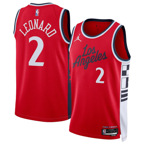 Kawhi Leonard 2 LA Clippers 2024/25 Unisex Swingman Jersey - Statement Edition - Red