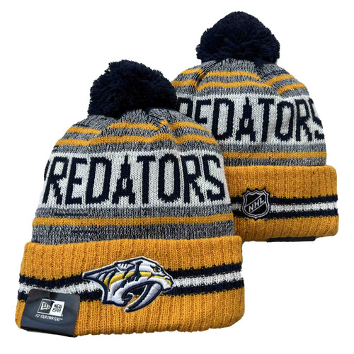 Nashville Predators Cuffed Knit Hat with Pom