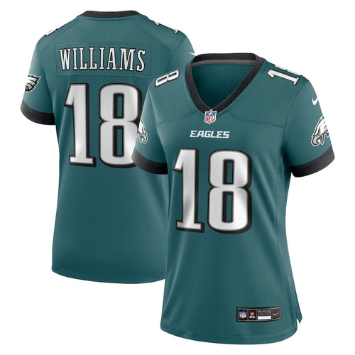 Avery Williams 18 Philadelphia Eagles Women's Team Game Jersey - Midnight Green