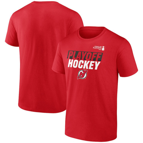 New Jersey Devils 2025 Stanley Cup Playoffs Breakout T-Shirt - Red