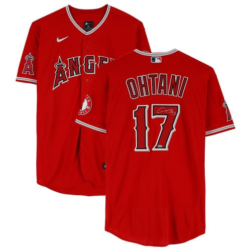 Shohei Ohtani 17 Los Angeles Angels Autographed Jersey - Red