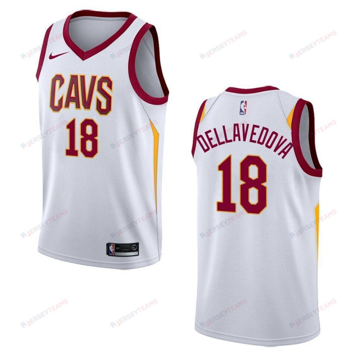 Men's Cleveland Cavaliers 18 Matthew Dellavedova Association Swingman Jersey - White