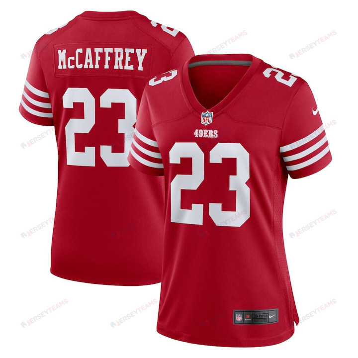 Christian McCaffrey 23 San Francisco 49ers Women's Jersey - Scarlet