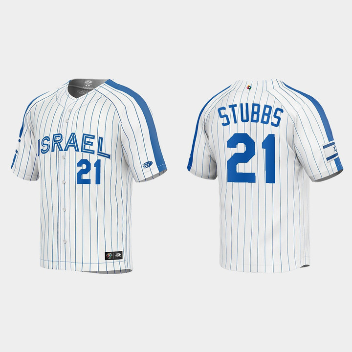 Garrett Stubbs 21 Israel Baseball 2023 World Baseball Classic Jersey - White