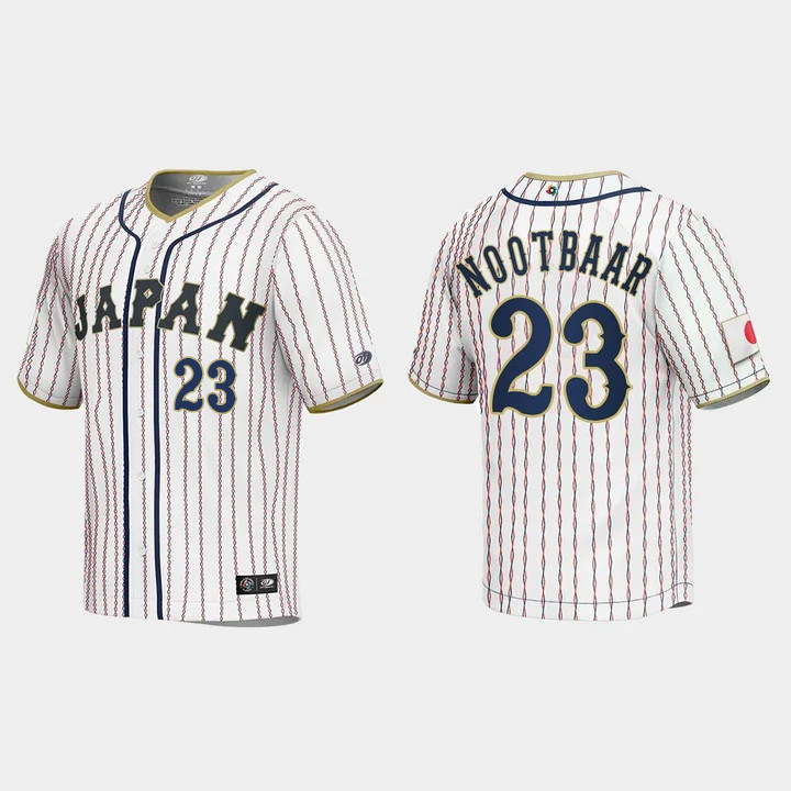 Lars Nootbaar 23 Japan Baseball 2023 World Baseball Classic Player Version Jersey - White