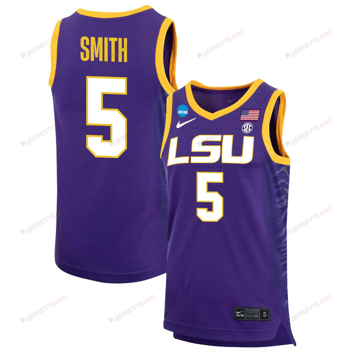 Sa'Myah Smith 5 LSU Tigers 2023 Basketball Jersey - Purple