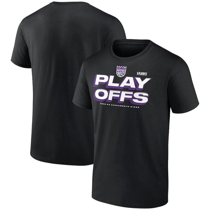 Sacramento Kings 2023 Playoffs Starter T-Shirt - Black