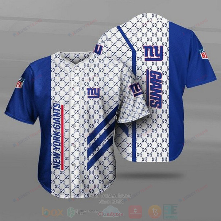 New York Giants Baseball Jersey - Blue & White