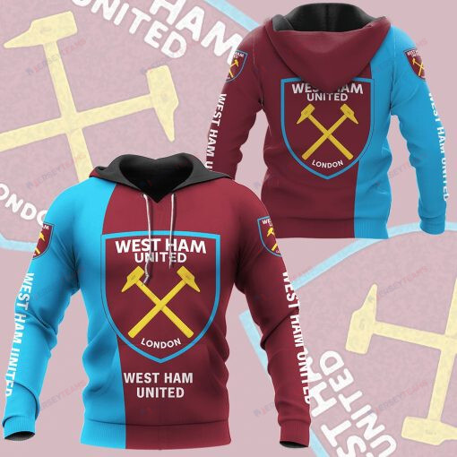 West Ham United FC Basic Edition 3D Printed Pullover Hoodie