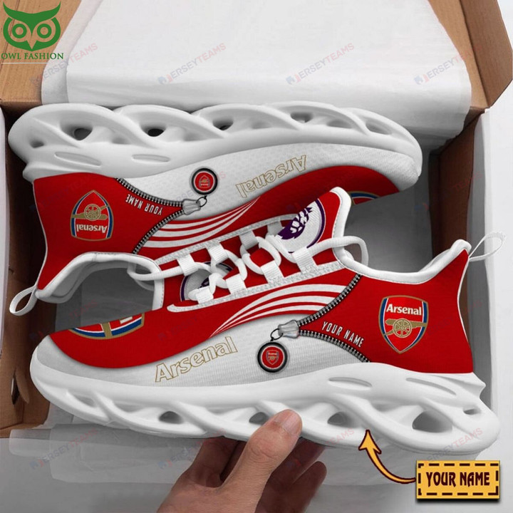 Arsenal F.C. Premiership Team Custom Name 3D Max Soul Sneaker Shoes
