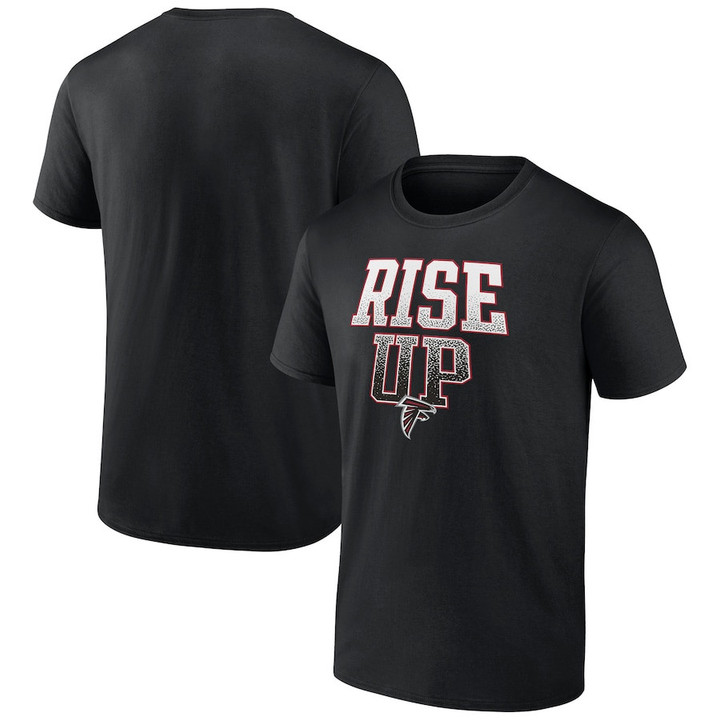 Atlanta Falcons Rise Up Heavy Hitter T-Shirt - Black